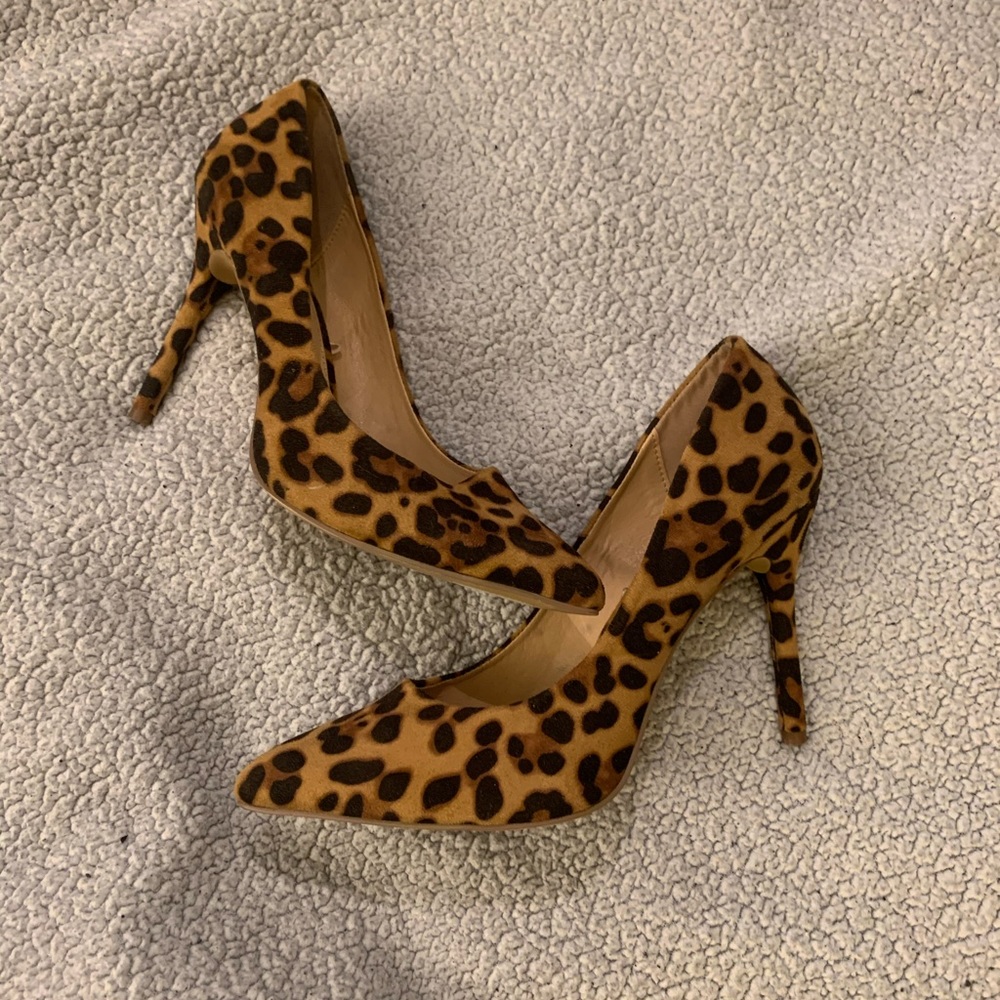 Leopard print heels
